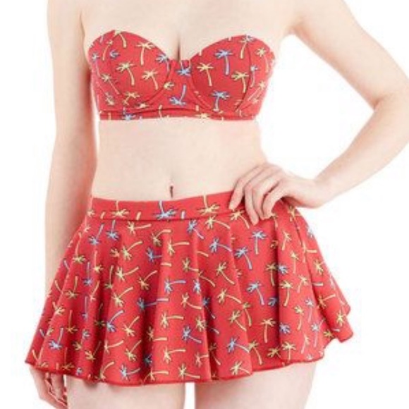 Modcloth Other - ModCloth tiki your time skirt bikini size 16